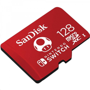 128GB microSDXC Sandisk Nintendo Switch UHS-I CL10 U3 A1 V30  (183552 / SDSQXAO-128G-GNCZN)